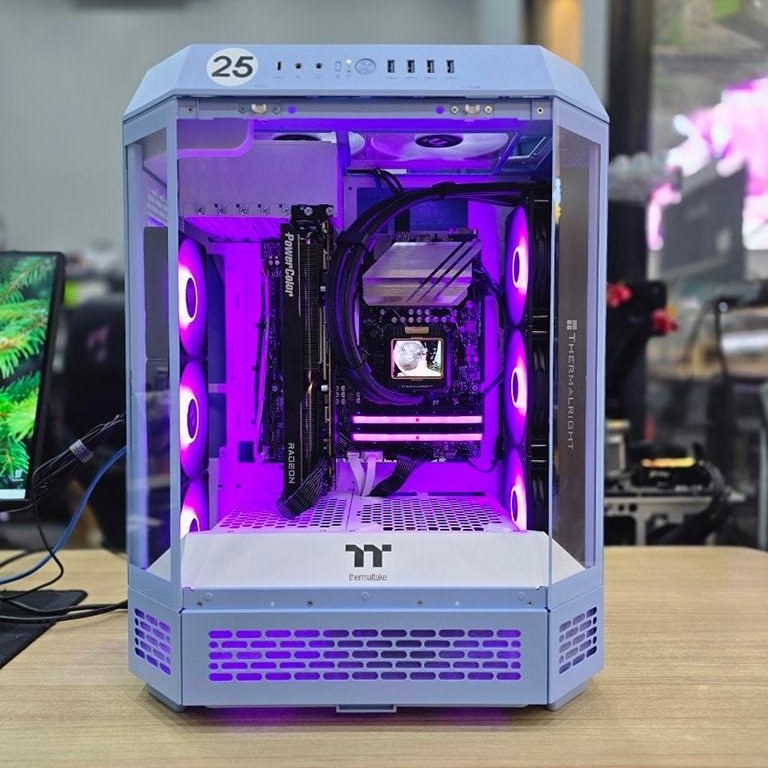 The Tower 600 Hydrangea Blue by @ihavecpu_official A cool pop of