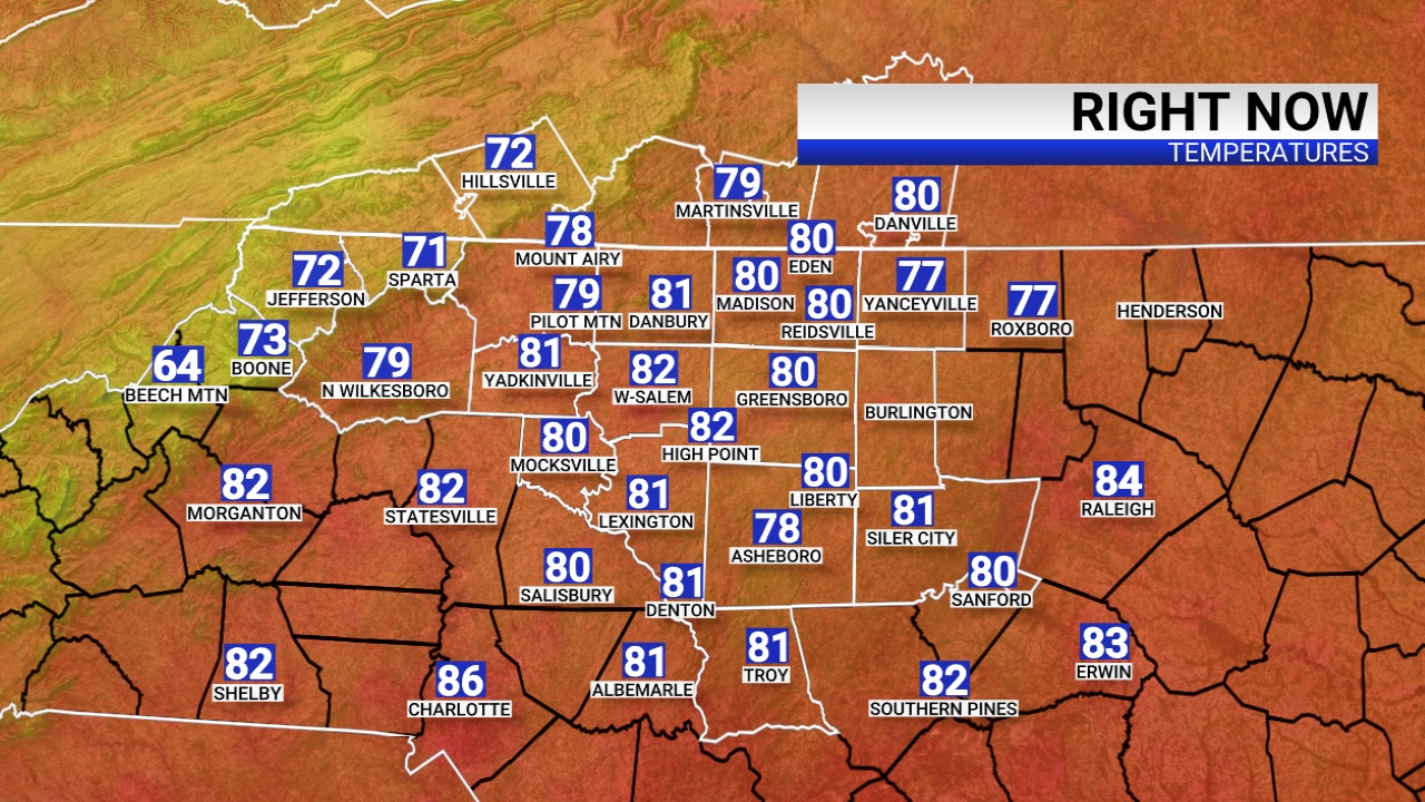 Meteorologist - Here are your lunchtime temperatures from the FOX8 MAX ...