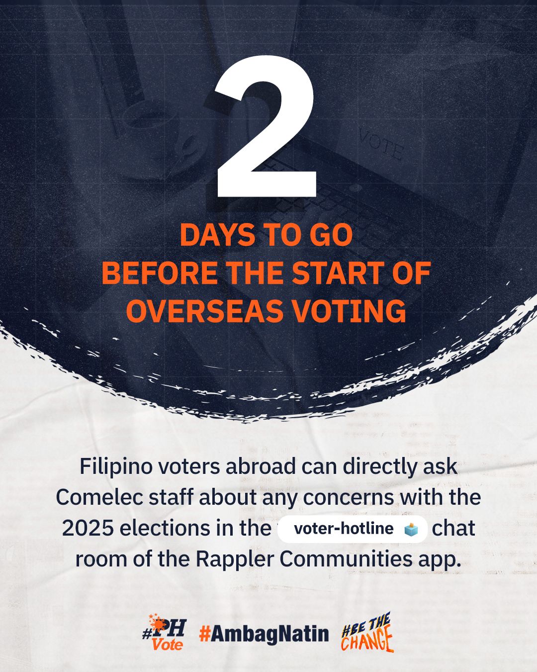 Rappler - ARE YOU READY TO VOTE? 👀🗳️ The month-long voting period for ...