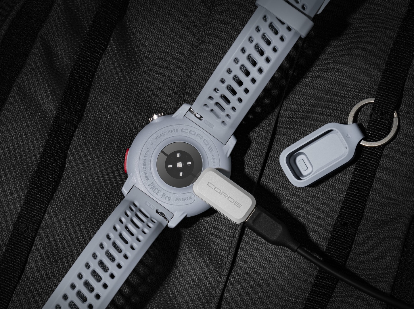 Streamline your charging setup with the compact, keychain-ready