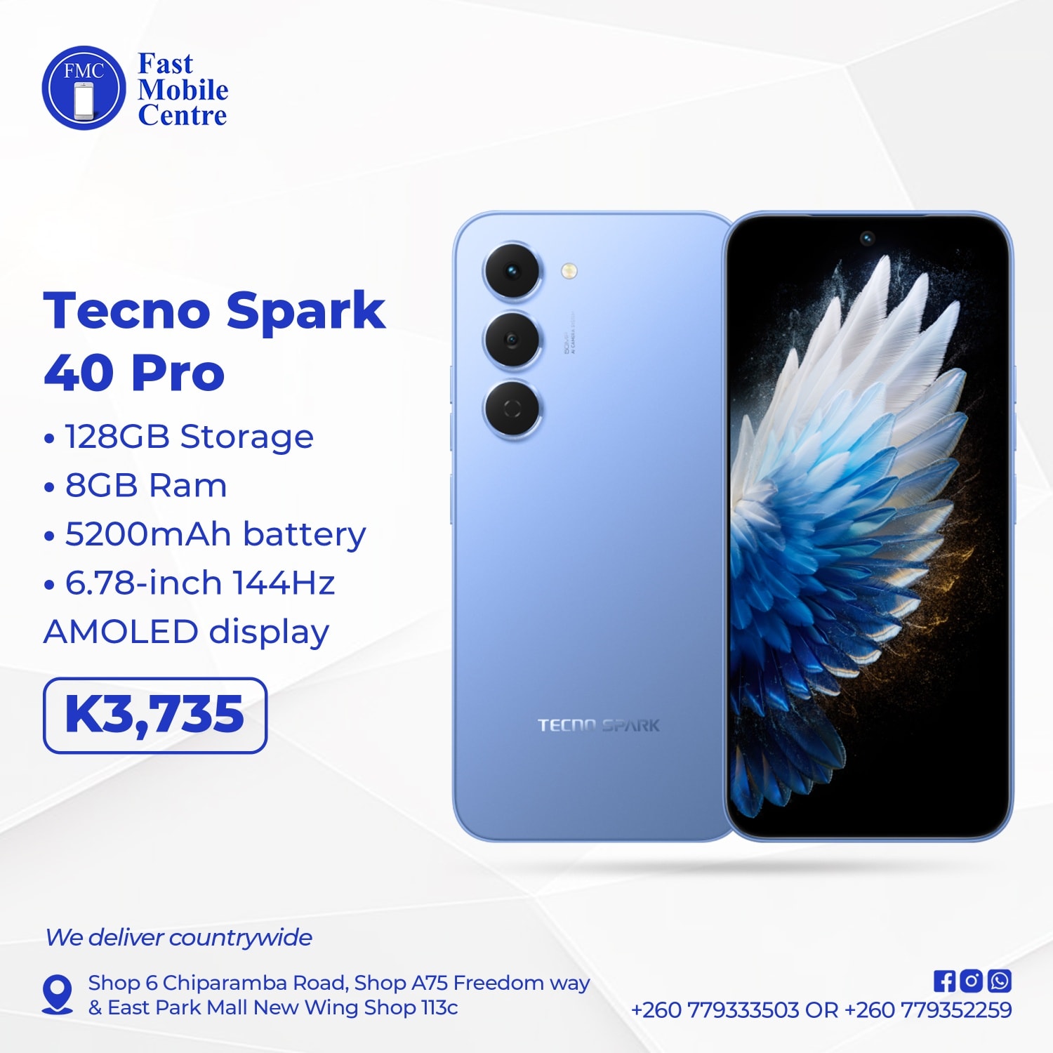 TECNO Spark 40 Pro Power meets performance at a great price. 128GB 
