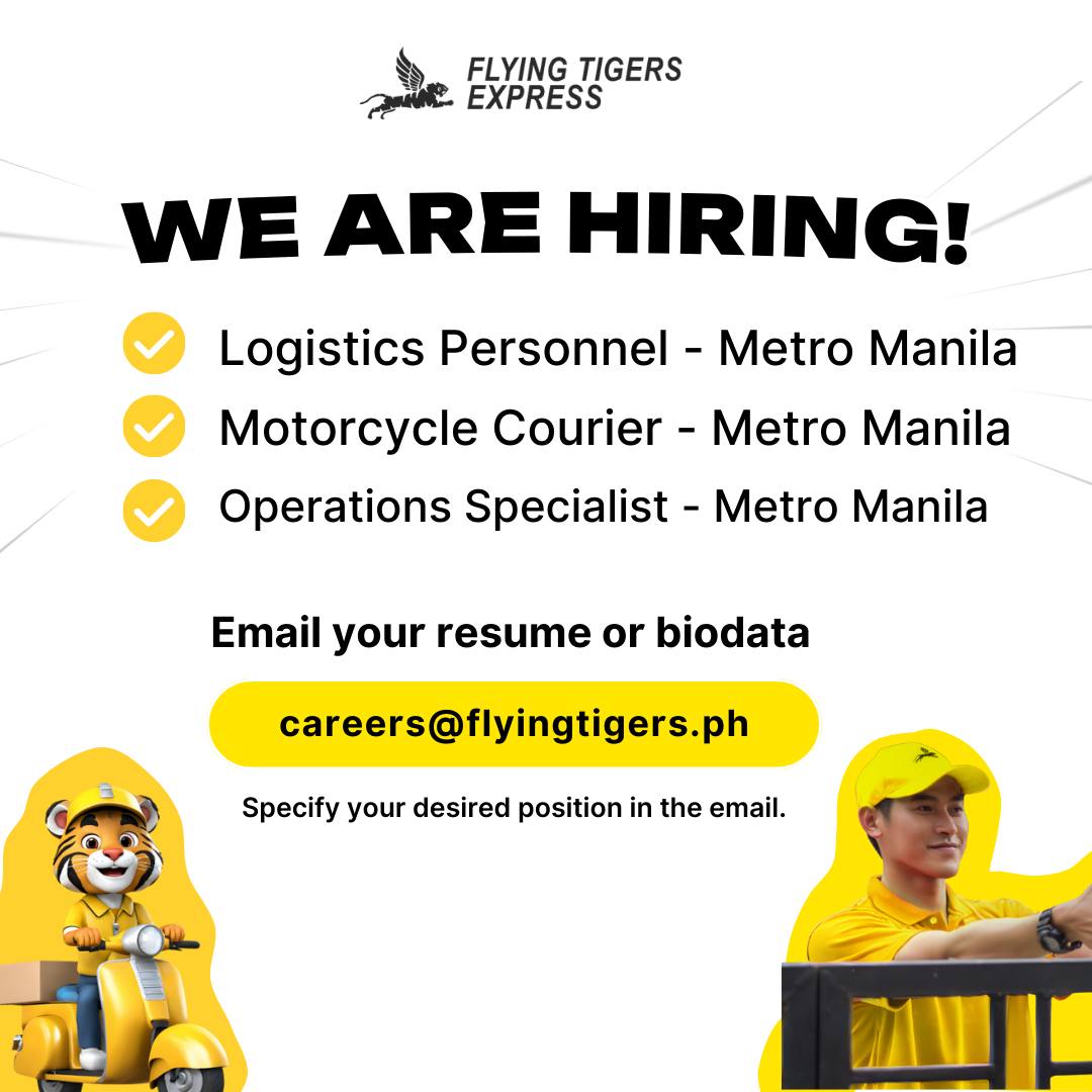 Flying - We're Hiring at Flying Tigers Express! ️ Join our growing ...