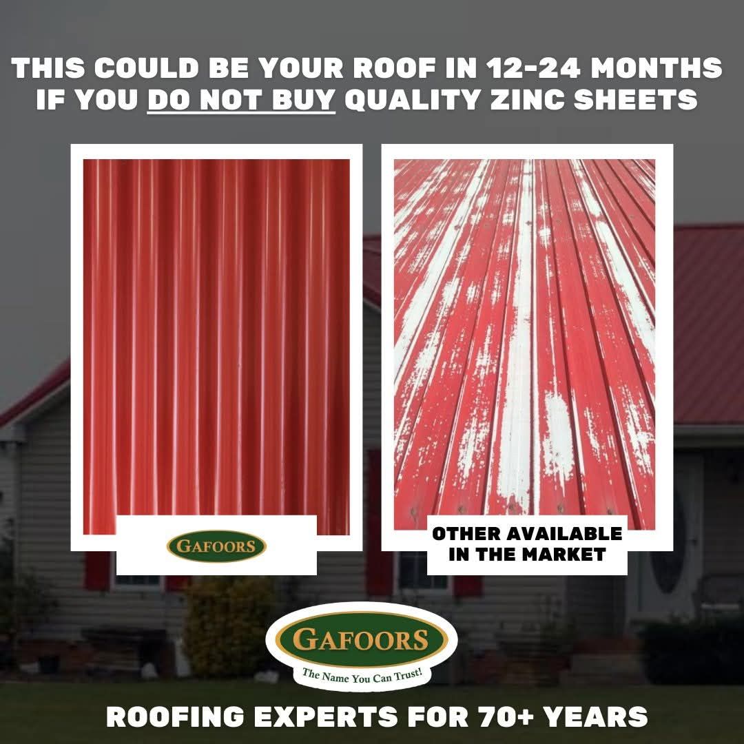 Gafoors - Is your roof showing signs of rust or discoloration? If so ...