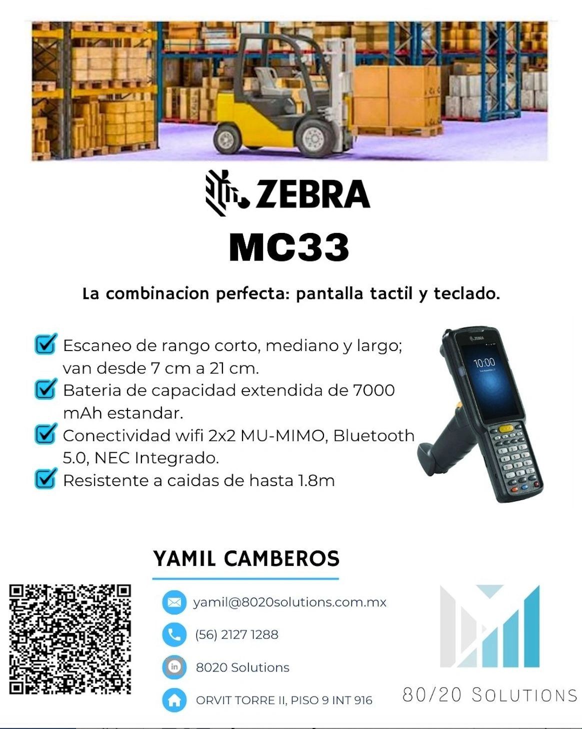 8020 - 🚀 Potencia tu operación con el Zebra MC33: Eficiencia ...