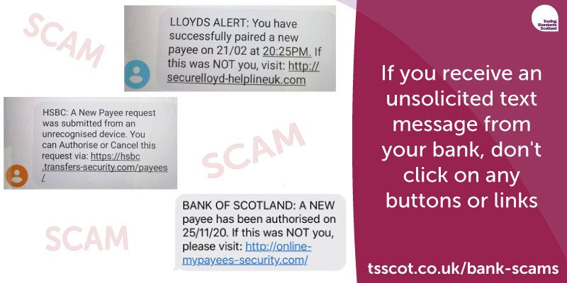 Trading - This week's #ScamShare bulletin has examples of common bank ...