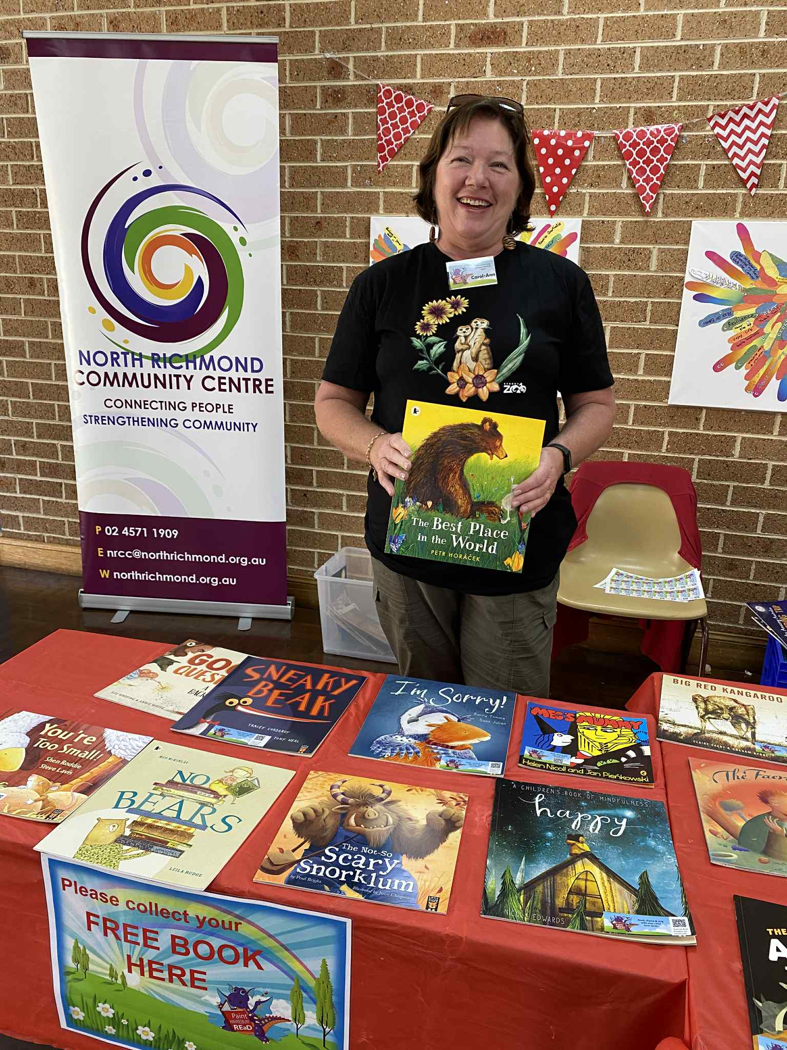 Paint Hawkesbury REaD with Puddles - Me with my good friend Rooby Roo ...