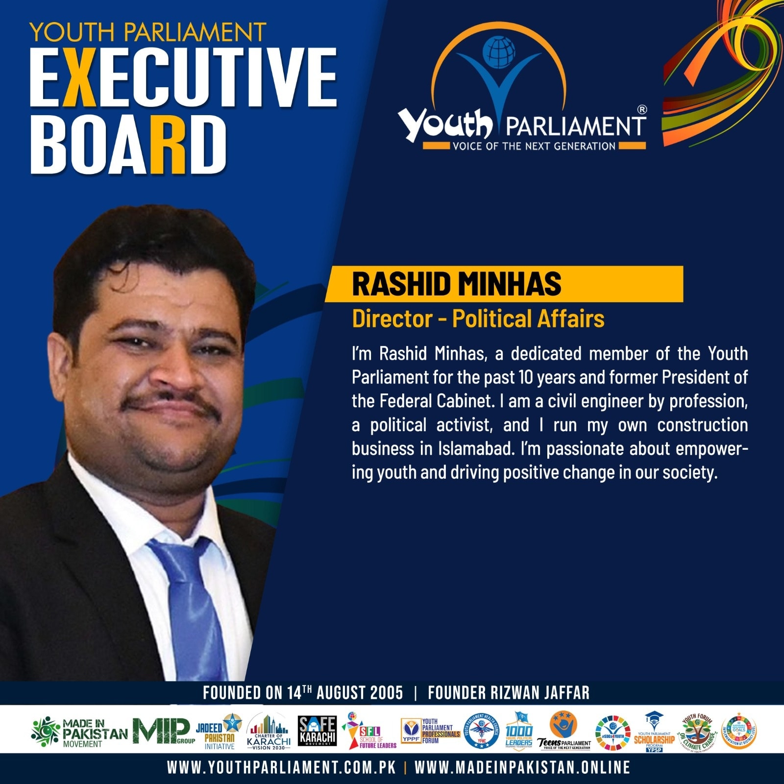 Youth - It is with great pleasure that we announce Rashid Minhas ...