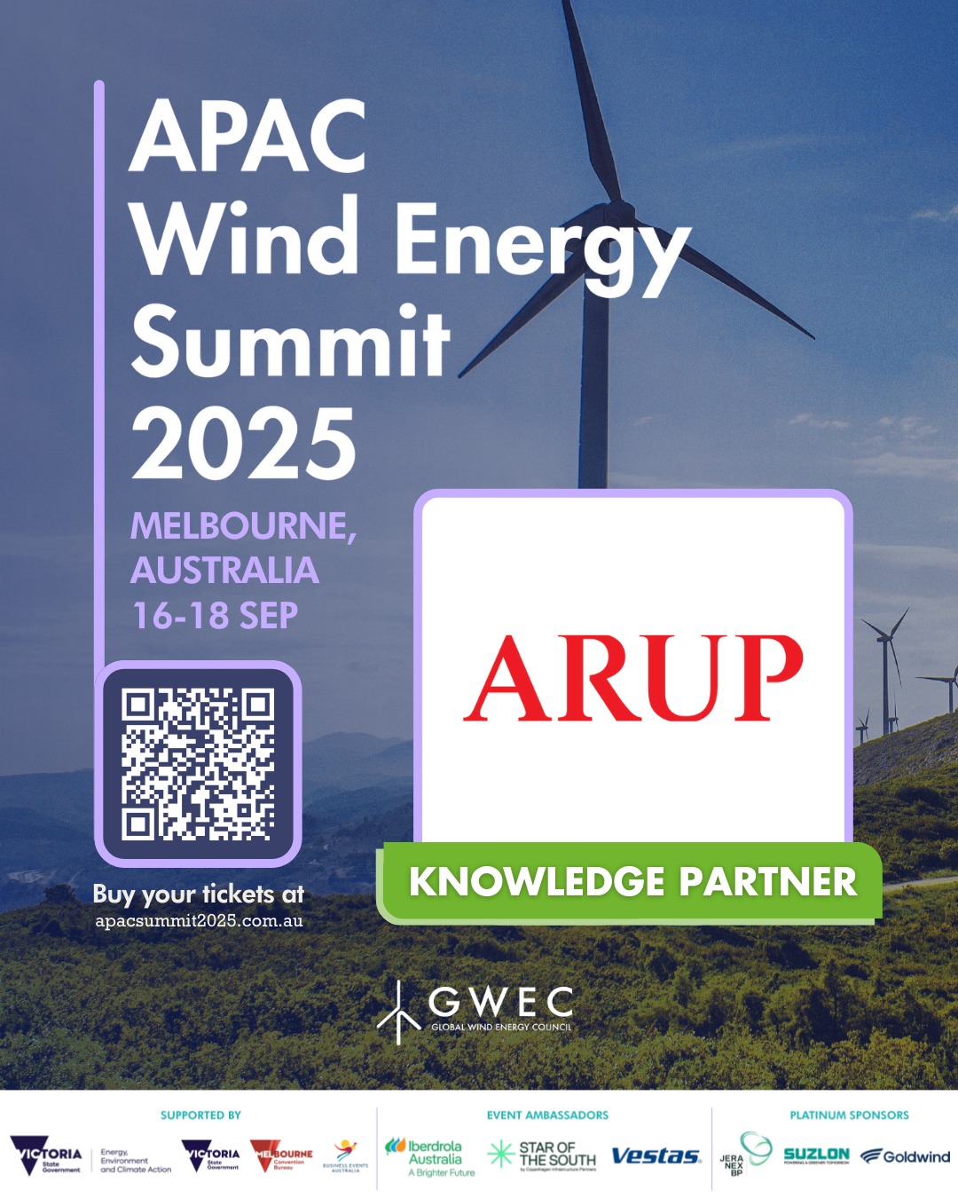 Global - GWEC welcomes Arup as a Knowledge Partner for the 2025 APAC ...