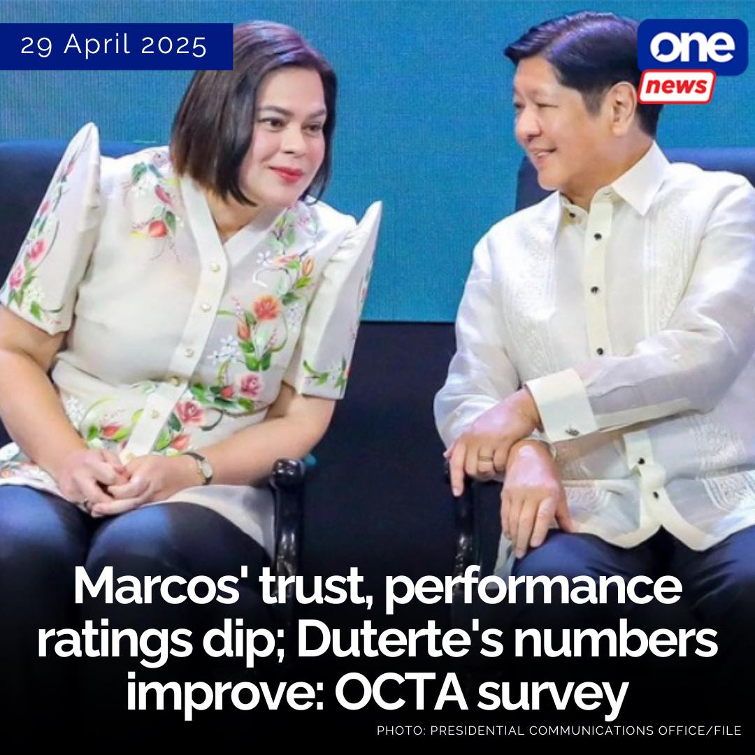 ONE - President Bongbong Marcos' trust rating declined, while Vice ...