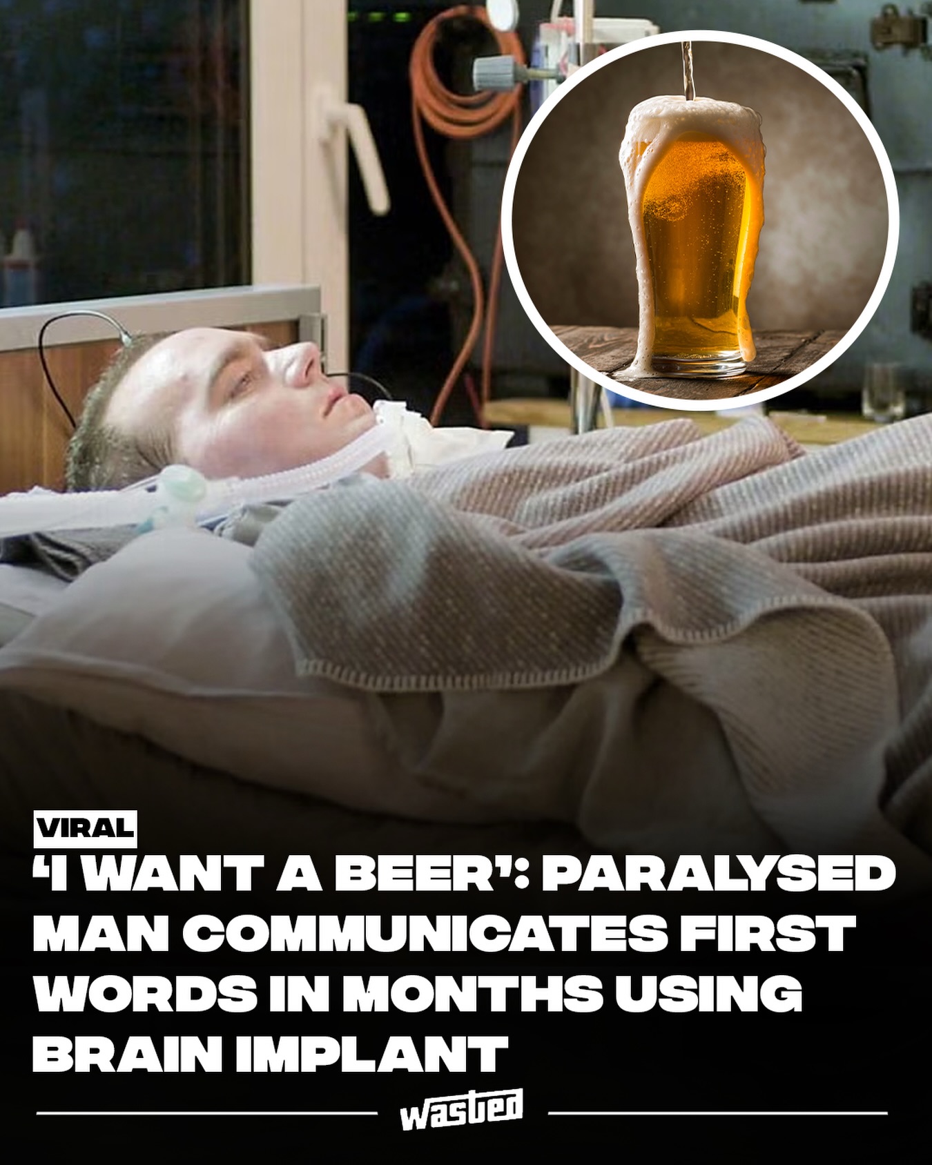 WASTED - A 36-year-old man who was completely paralyzed by... | Facebook