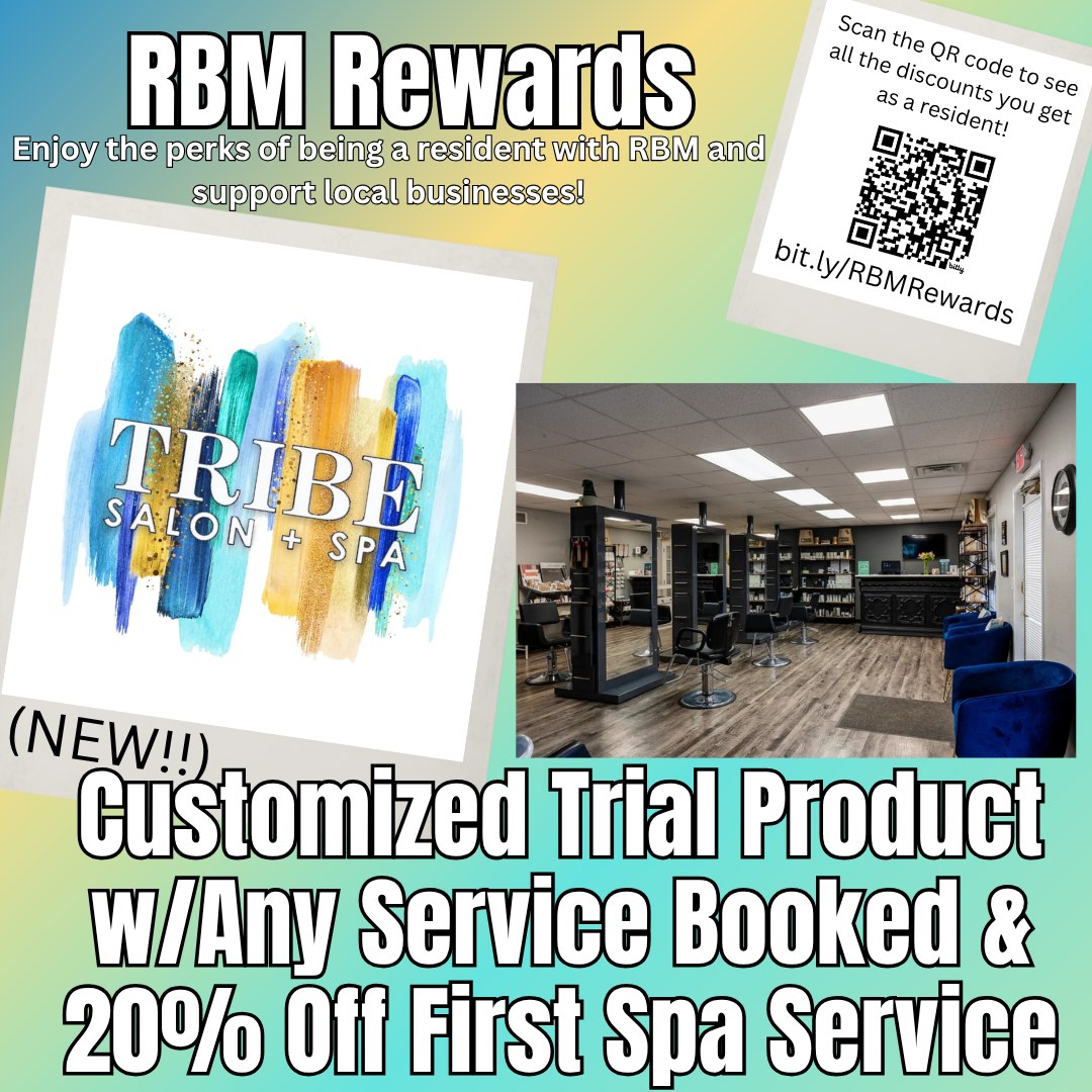 NEW RBM Rewards Partner: Tribe... - Whispering Heights | Facebook