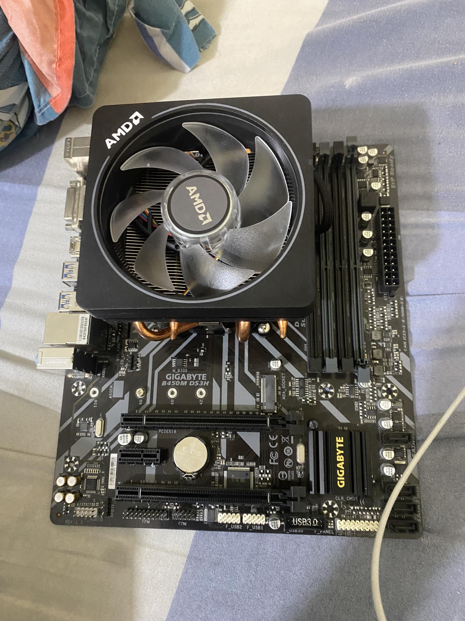 B450m Steel Ryzen 3700x Combo Ryzen 3700x Fan AMD Board Gigabyte 