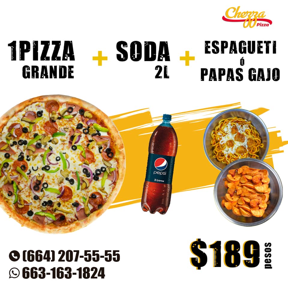 Chezza Pizza - Tu elige y nosotros te la llevamos 🤩 Para... | Facebook