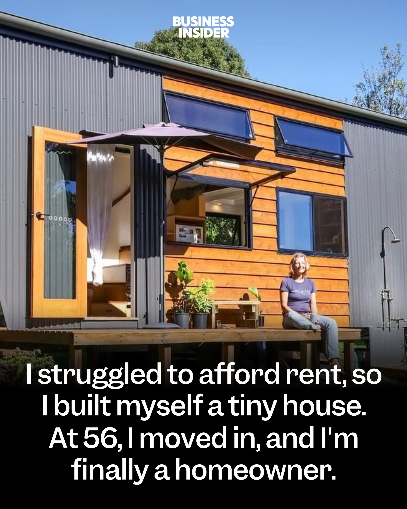 Insider - "After building my tiny house, I moved in at 56, and it ...
