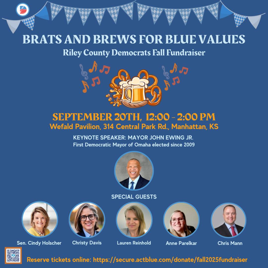 Riley - The Riley County Democratic Party’s last fundraiser of 2025 is ...