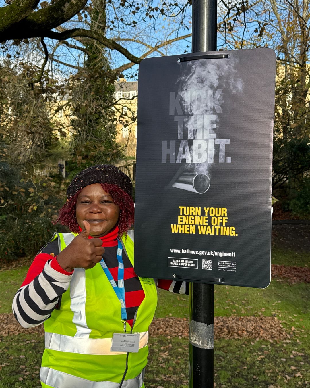 Bath - This week, our anti-idling team installed new signage on Royal ...