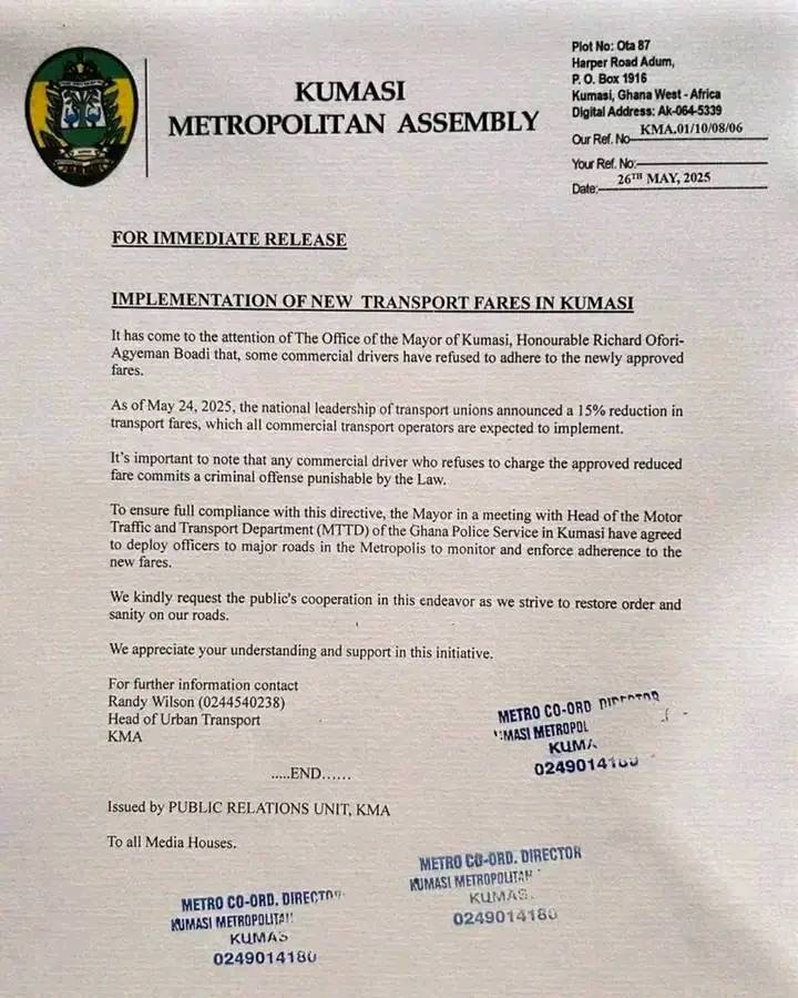 Kessben - Good Move💪 KMA deploy Police on roads in Kumasi to ensure ...