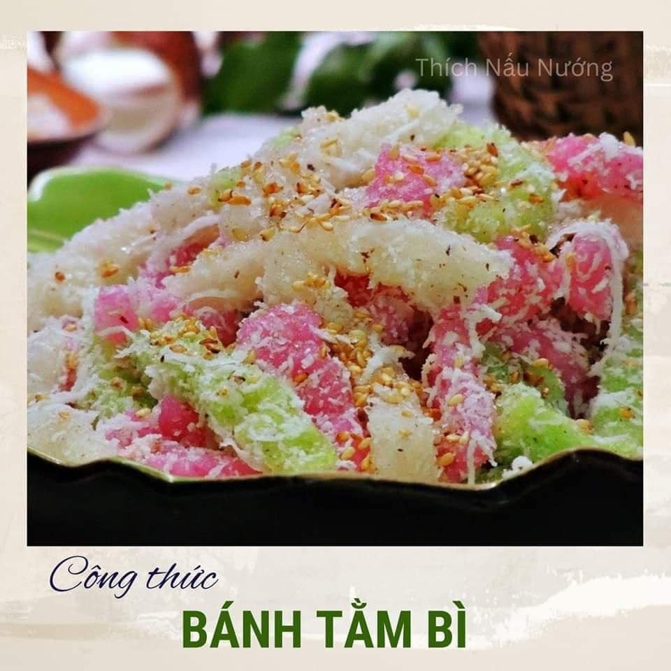 Bếp Xanh - BÁNH TẰM BÌ Nguyên liệu: Khoai mì tươi: 2kg Bột năng: 50gr ...