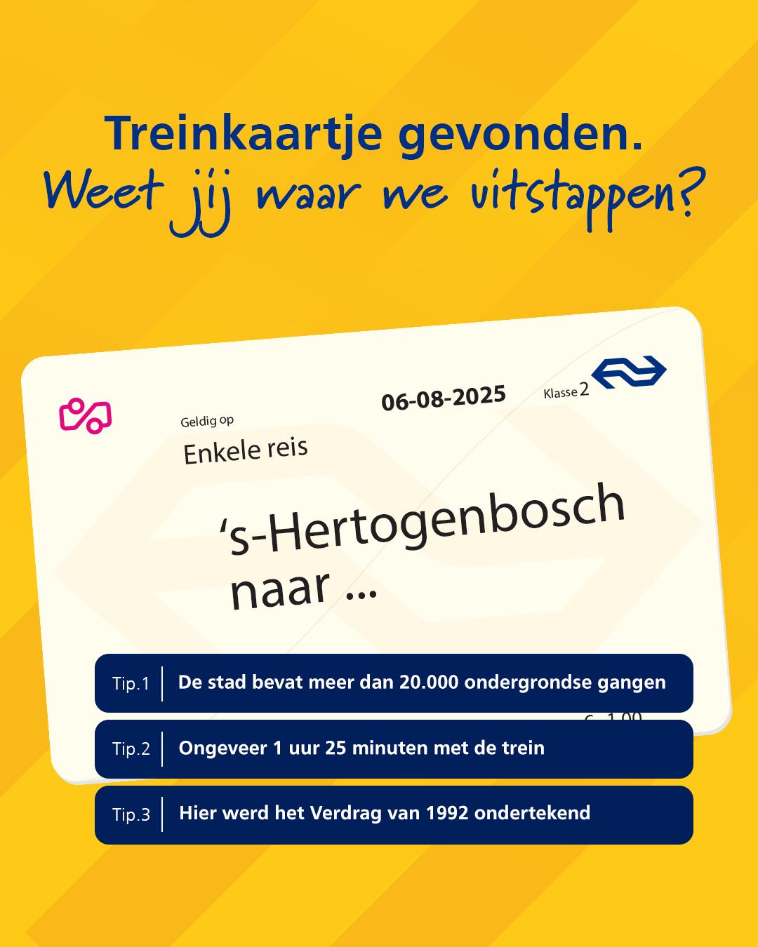 NS - ‘Ik hou van de spontane sfeer. Mensen willen het gevoel delen en ...