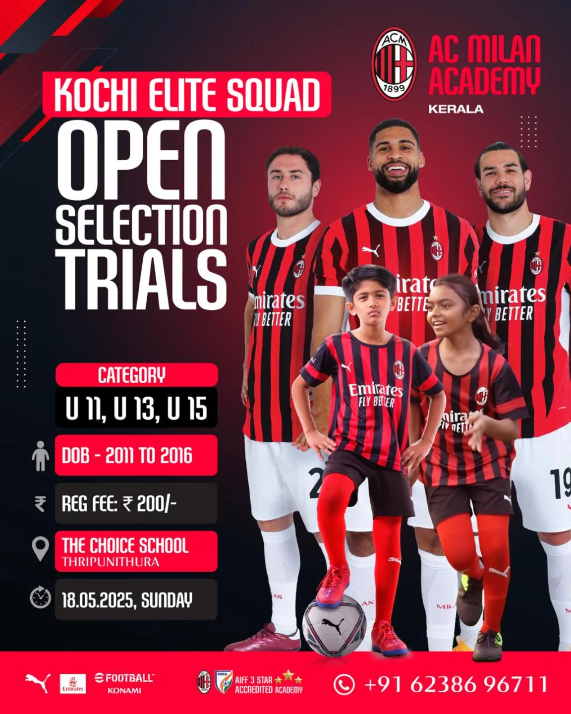 Acmilankerala - ⚽ Open Selection Trials – Kochi Elite Squad Join the AC ...