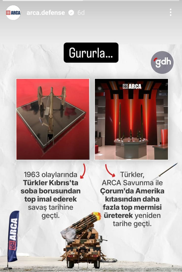 Sungurlu'nun - ARCA SAVUNMA SANAYİ’NDEN GURURLANDIRAN PAYLAŞIM ...