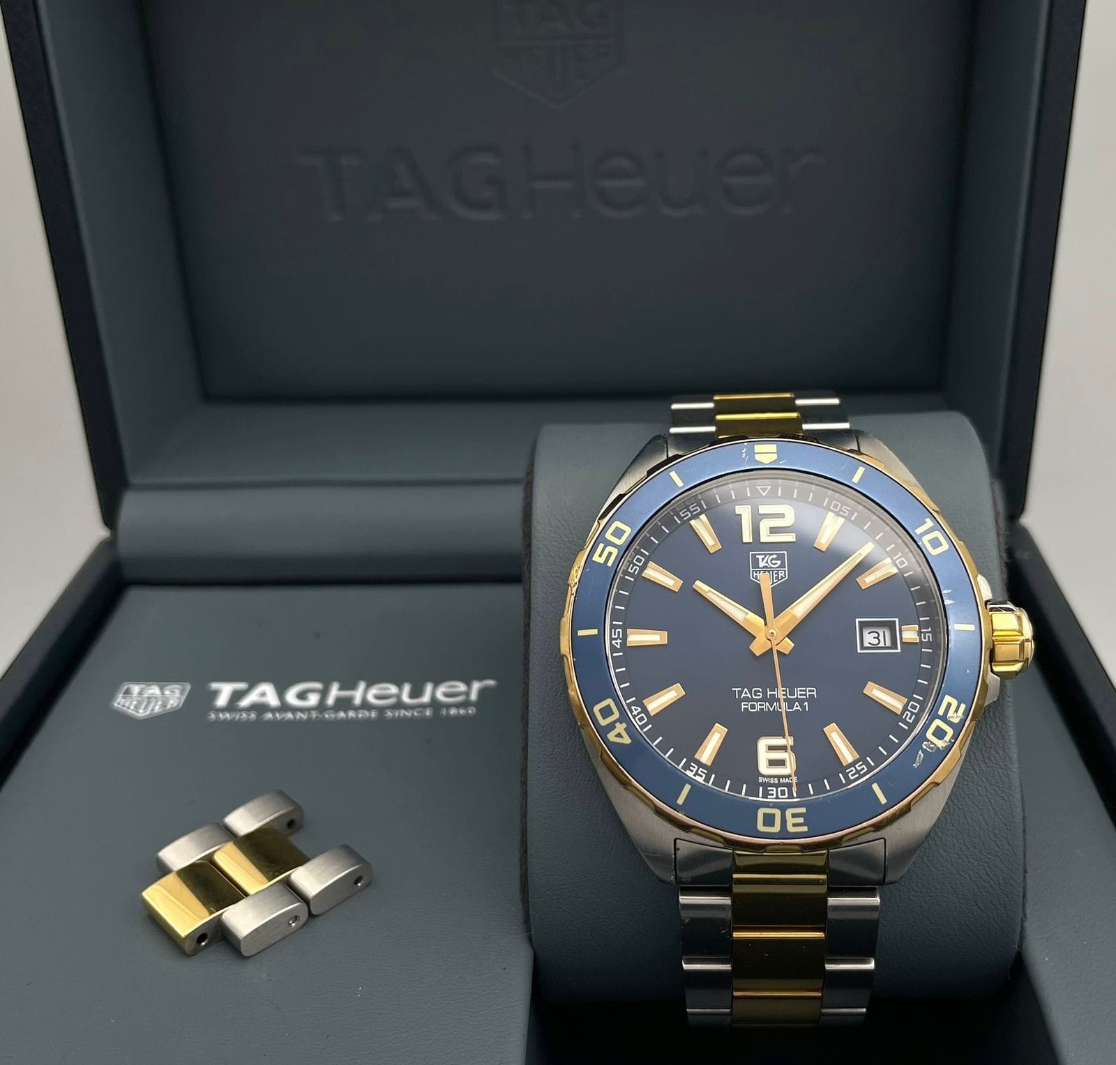 Tag Heuer Formula Racing, A Two Tone Gold & Steel Model. This