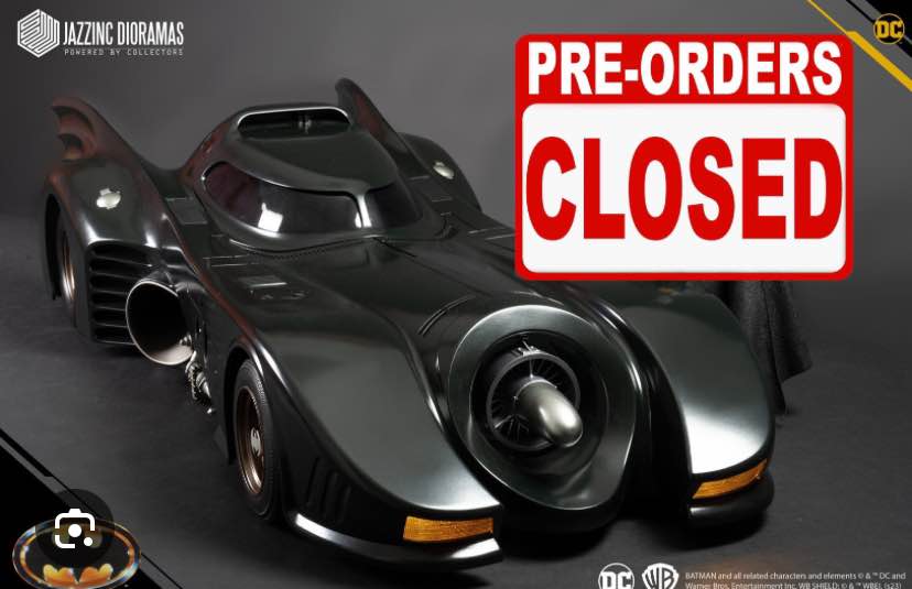 JAZZINC 1/6 SCALE 1989 KEATON BATMOBILE ULTIMATE SIGNATURE LIMITED ...