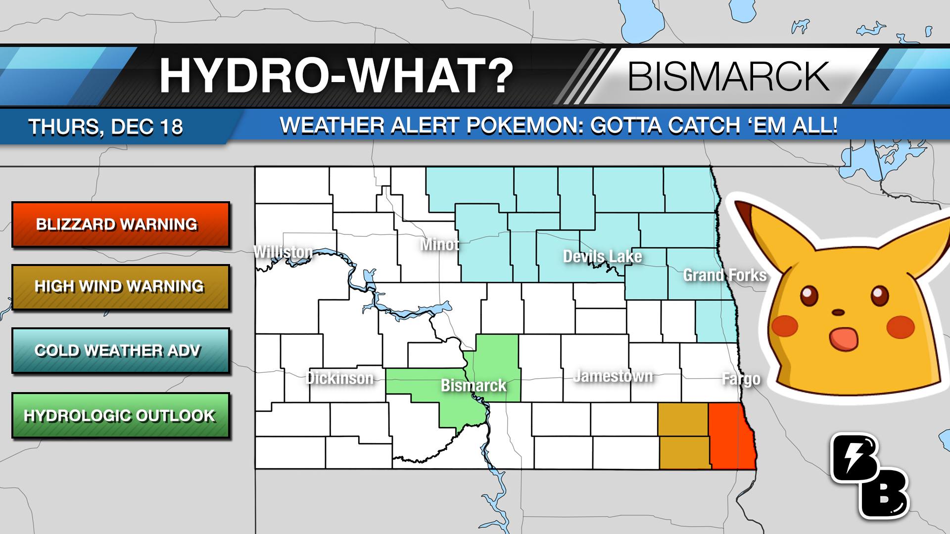 Bismarck: North Dakota's outlook improves.