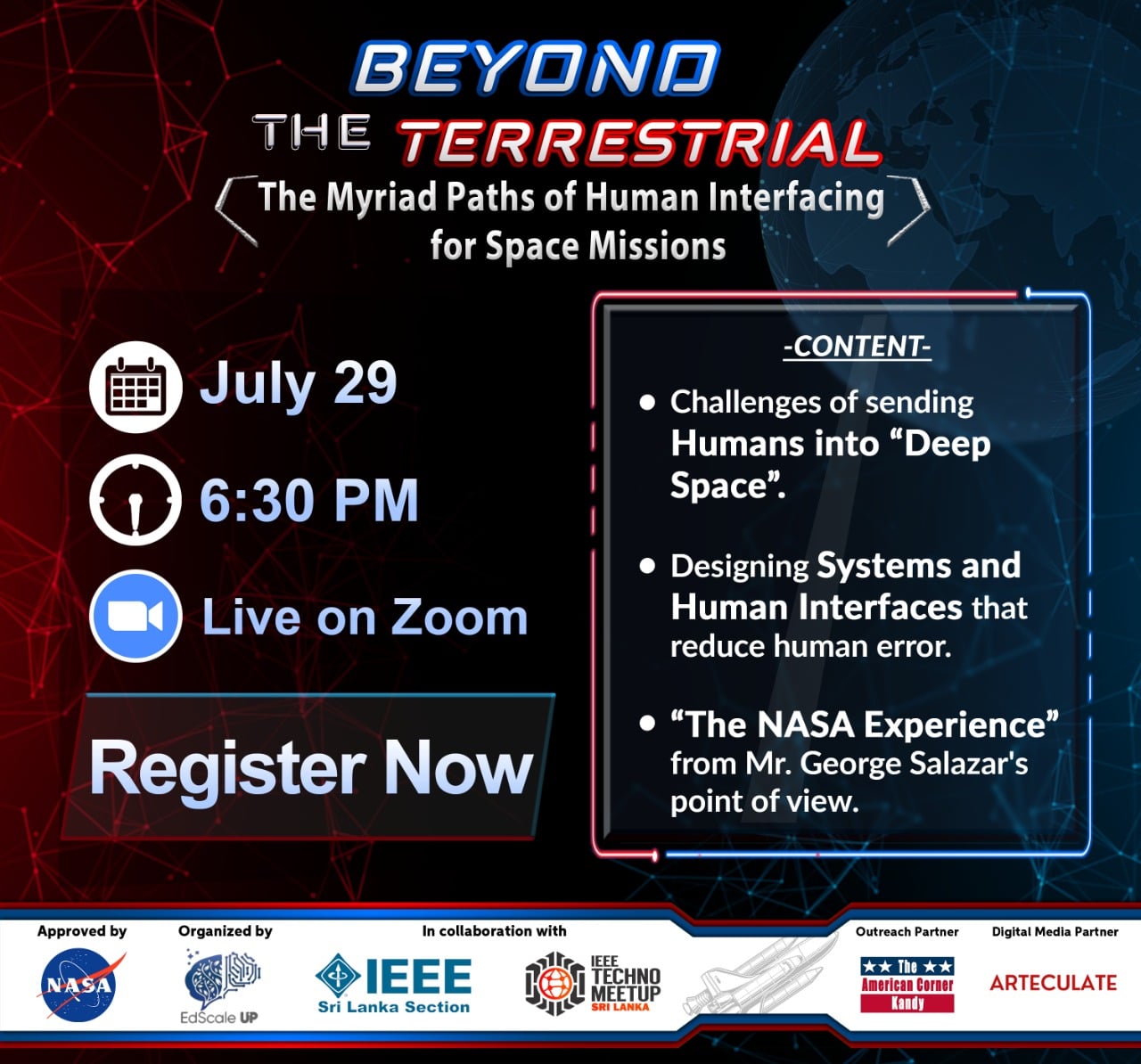 IEEE - BEYOND THE TERRESTRIAL The Webinar on Myriad Paths of Human ...