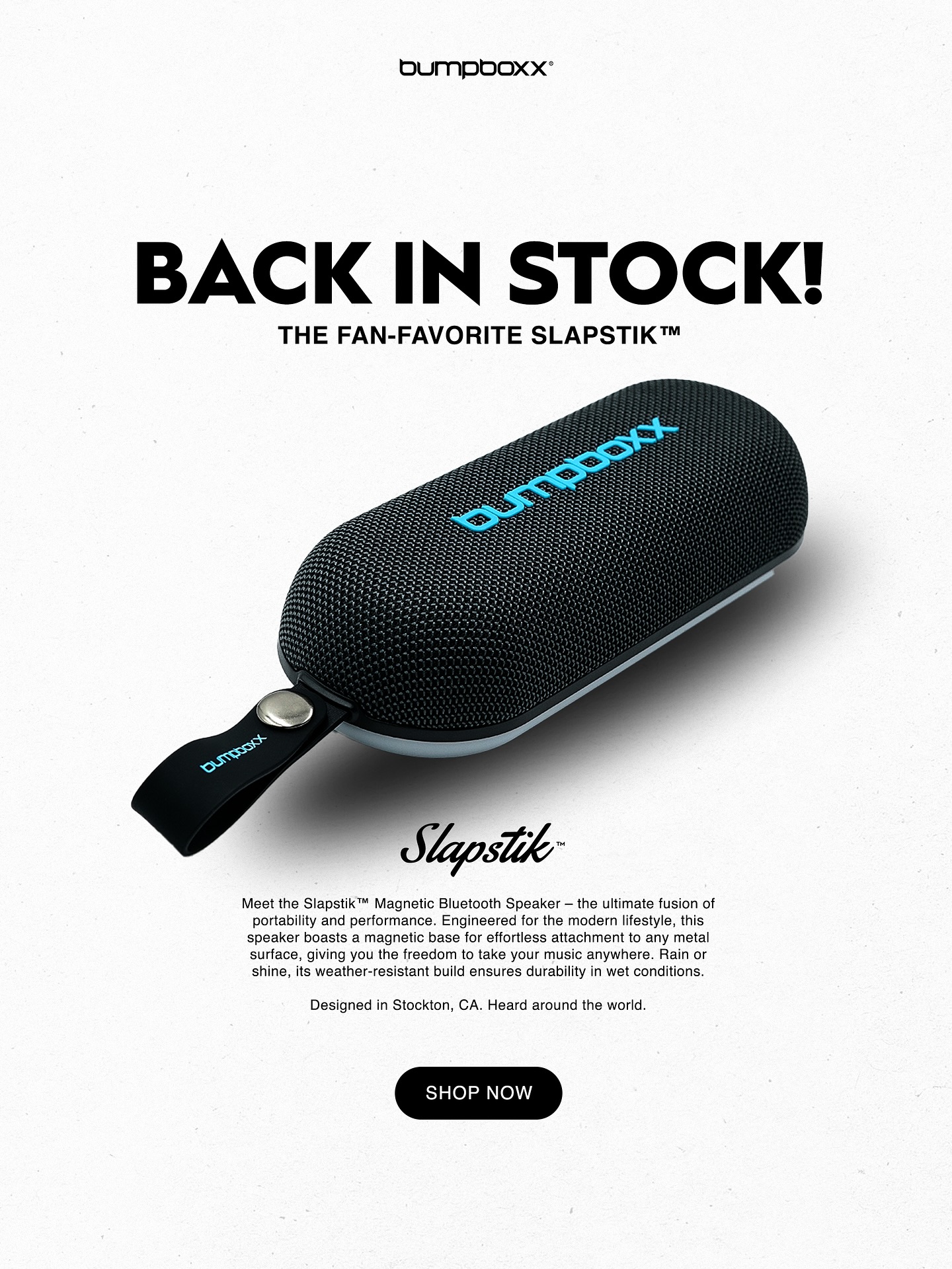 ?The all-new Slapstik™ V2 delivers bigger sound, longer battery 