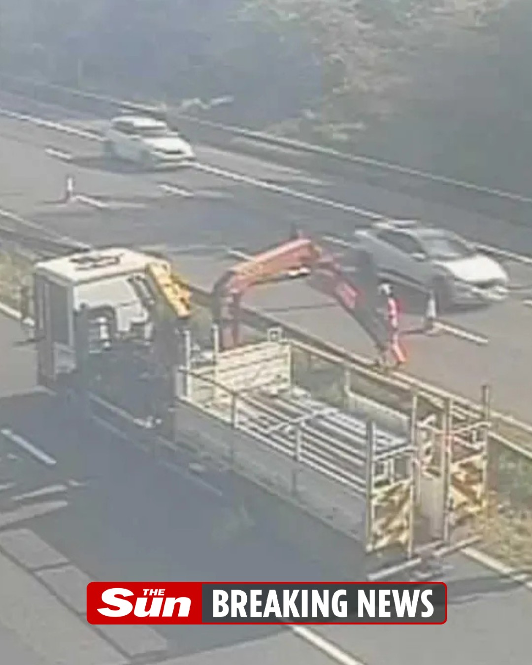 The Sun - Busy UK motorway shuts in both directions sparking hour-long ...