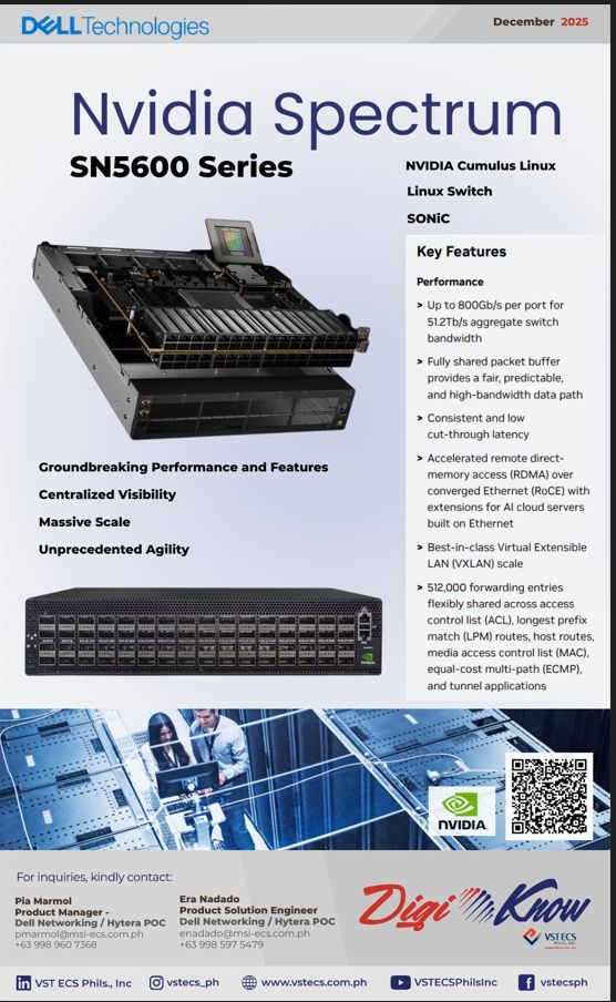 VST - The NVIDIA Spectrum SN5600 Series delivers next-level switching ...