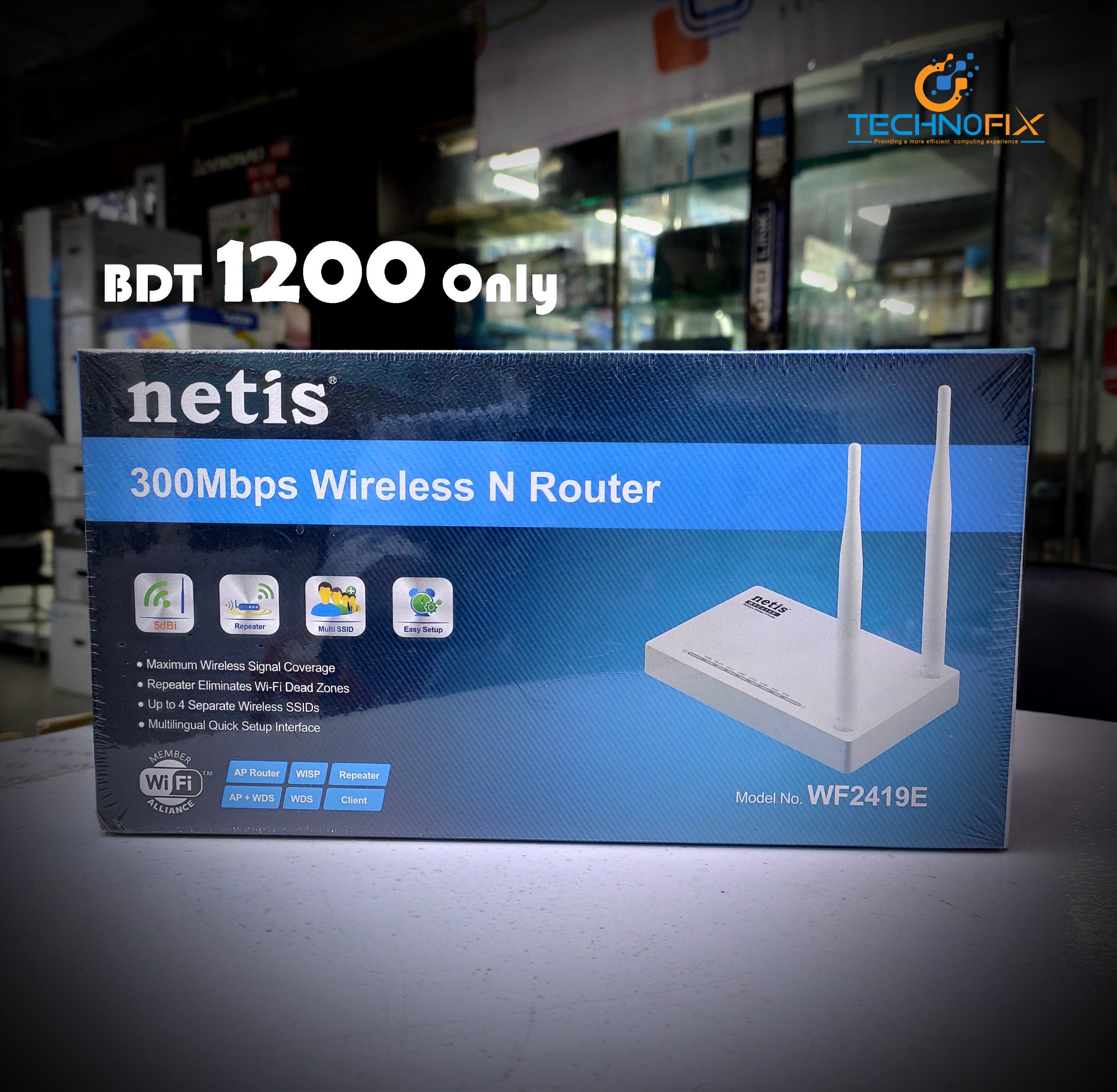 TechnoFix - The Netis router WF2419E offers 300Mbps high... | Facebook