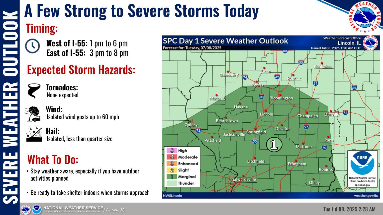 US - Scattered thunderstorms are expected to develop by early afternoon ...