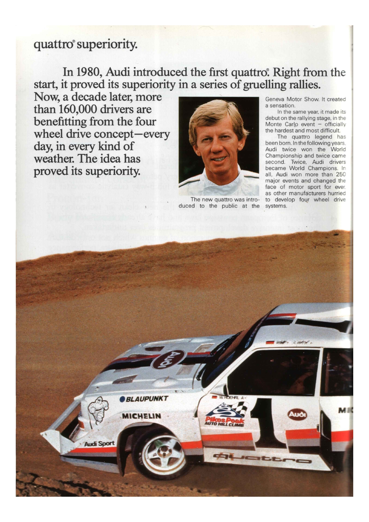 1990 Audi model range brochure