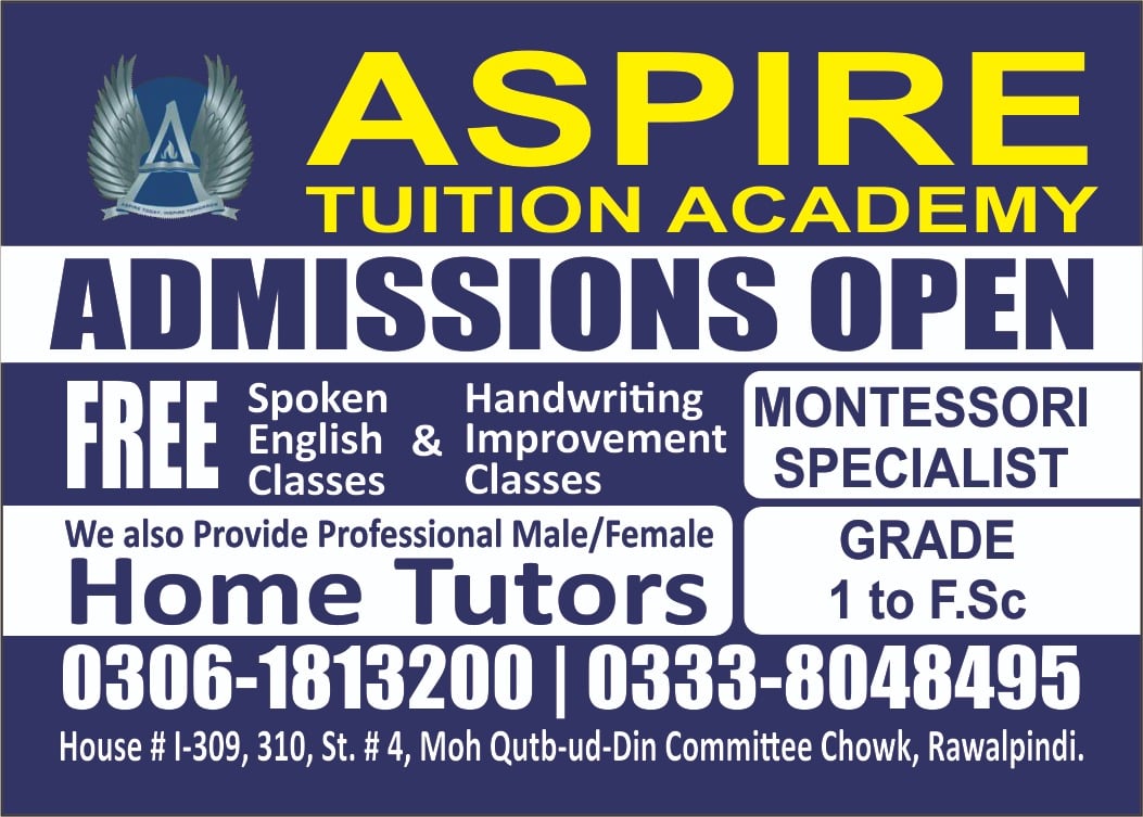Aspire Tuition Academy committee chowk Rwp