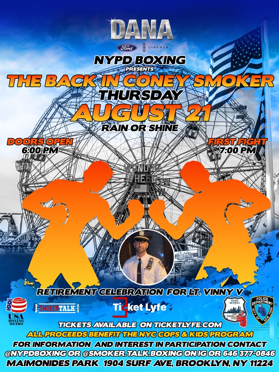 Dana - We're BACK in Coney! Dana Ford is proud to support NYPD Boxing ...