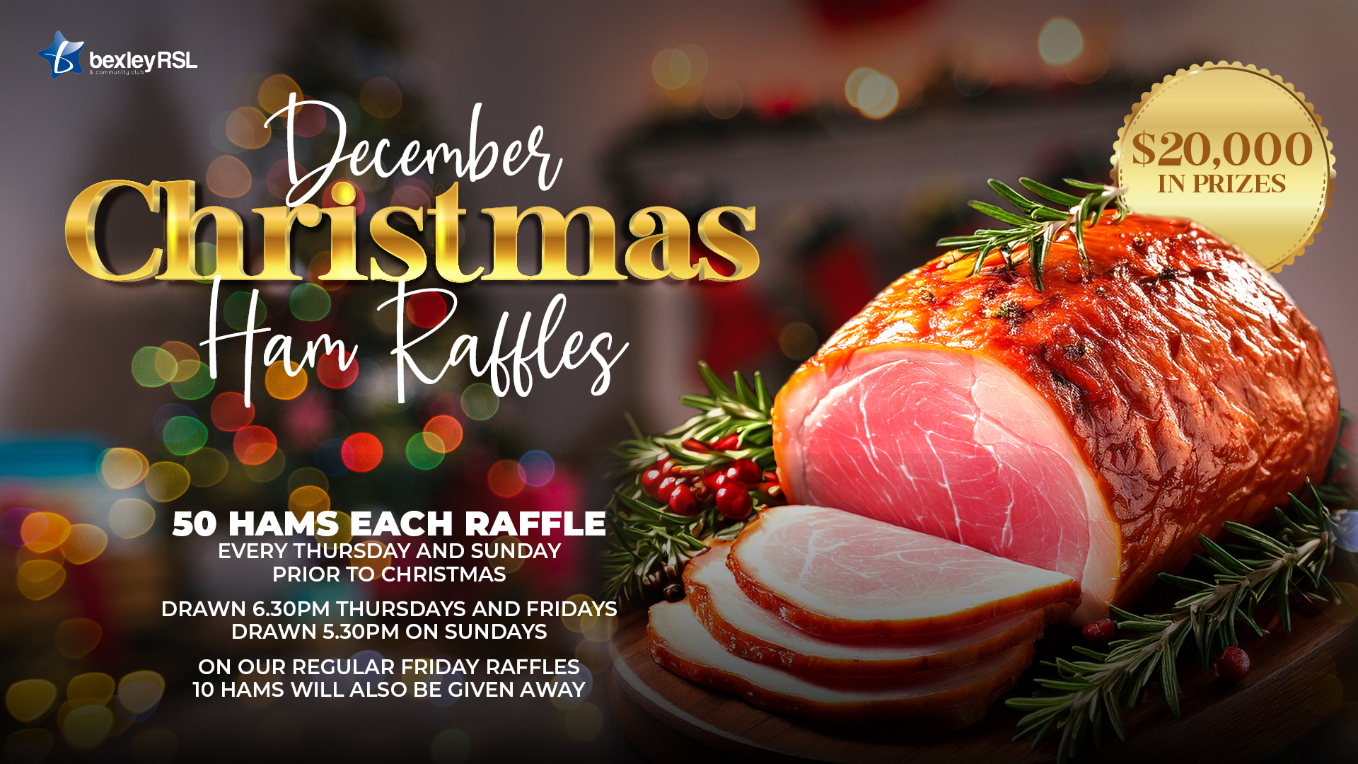 Christmas Ham Raffles