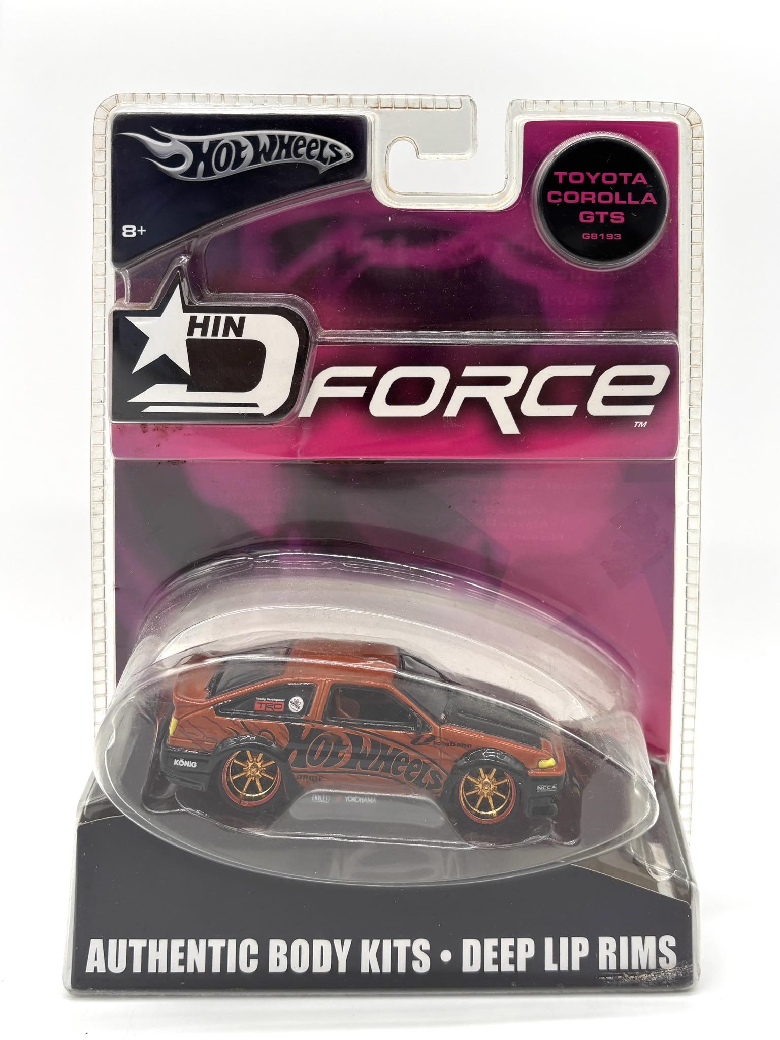 2004 Hot Wheels 1/50 Toyota Corolla GTS D-Force HIN (Hot Import