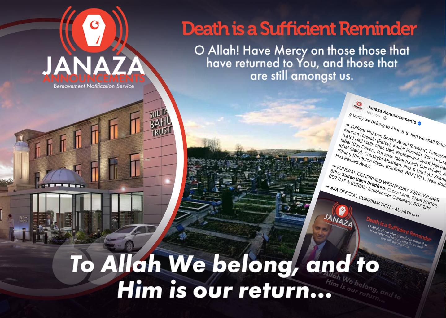 Janaza - // Verily we belong to Allah & to him we shall Return ...