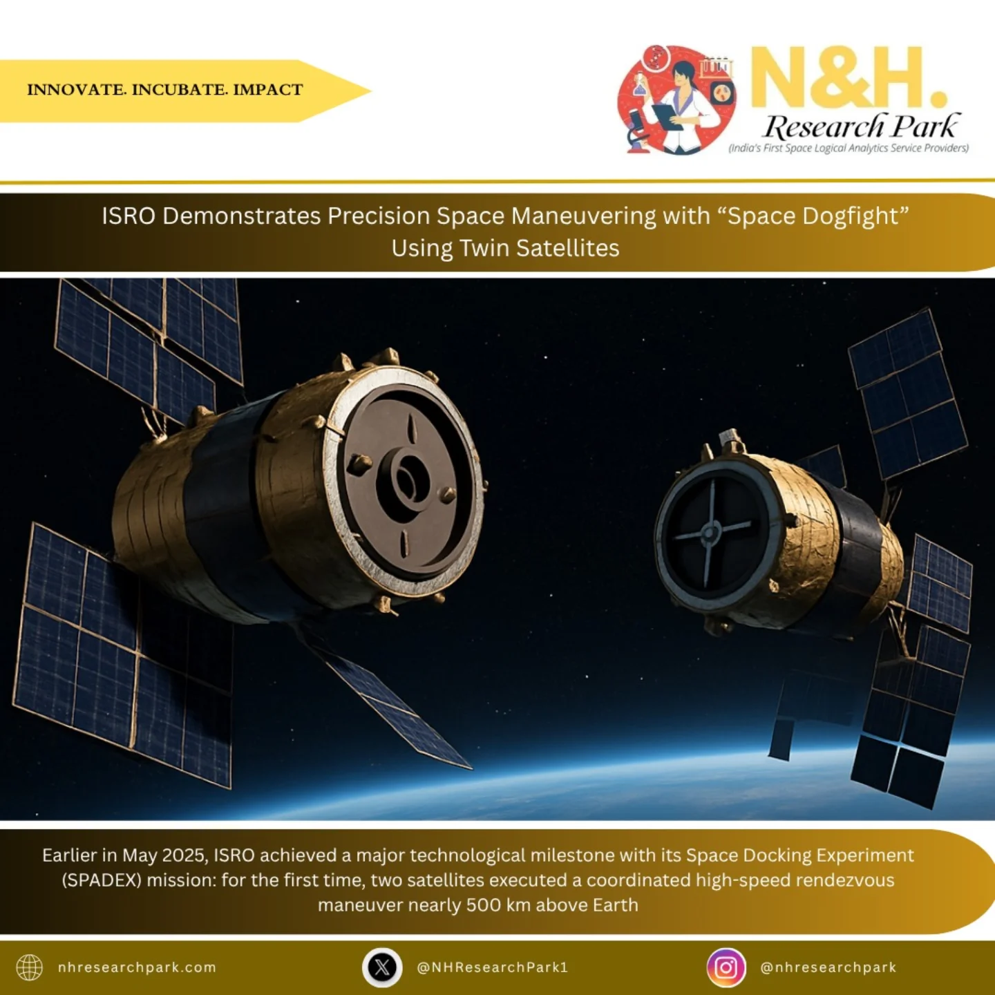 nhresearchpark - 🇮🇳 ISRO Just Pulled Off a Space... | Facebook