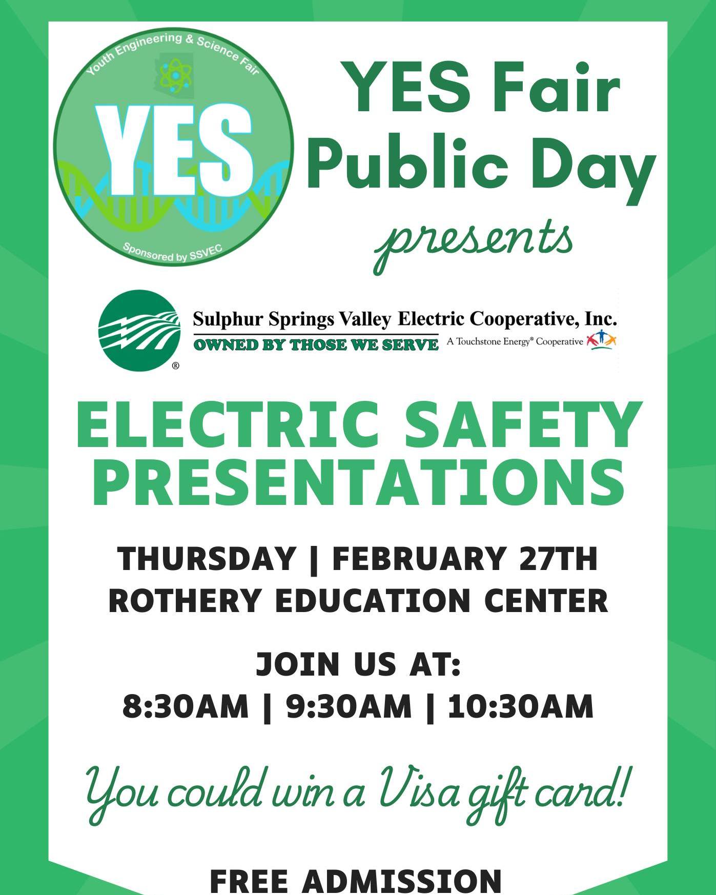 SSVEC - YES FAIR - Thursday, February 27th, is PUBLIC DAY!...