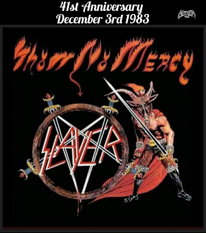 SLAYER circa 1983 from the 'Show No Mercy' days!