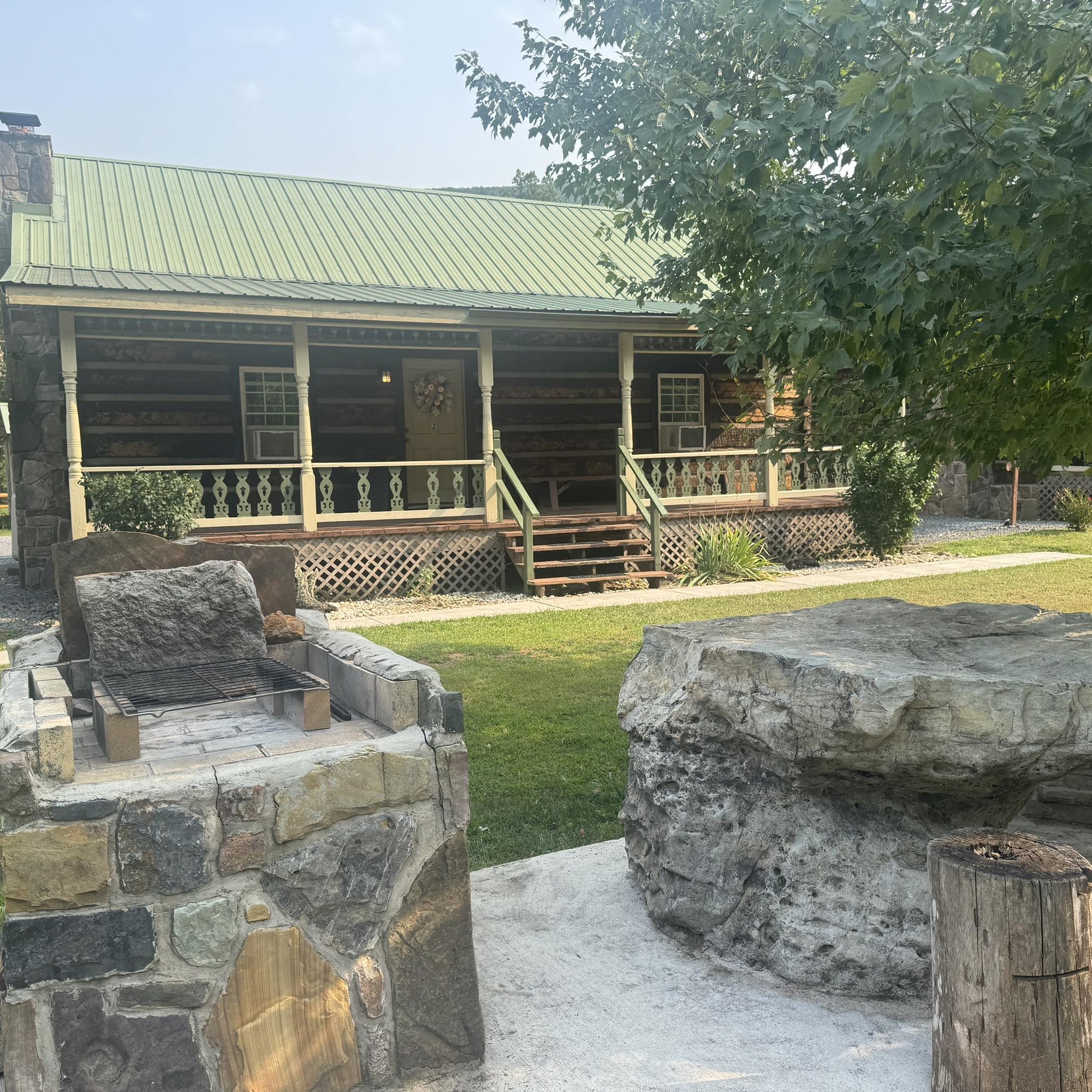 Honeymoon cabin number five is our most popular cabin with its heart ...