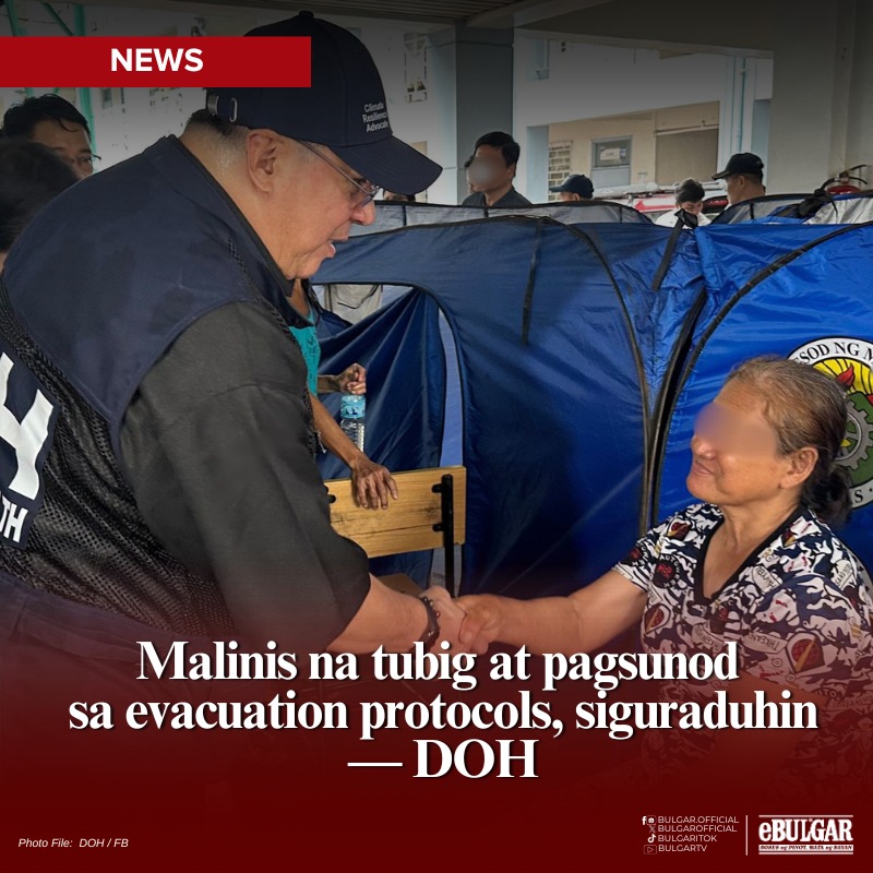 BULGAR - Pinaalalahanan ng Department of Health (DOH) ang publiko ...