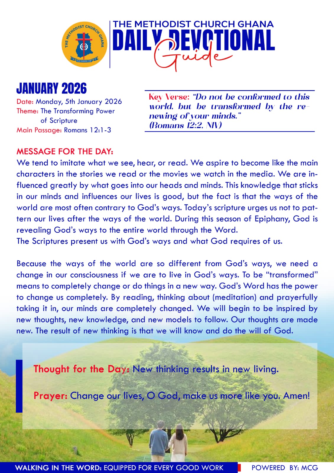 The Methodist - 📖 | DAILY DEVOTIONAL GUIDE - Monday, 5th January 2026 ...
