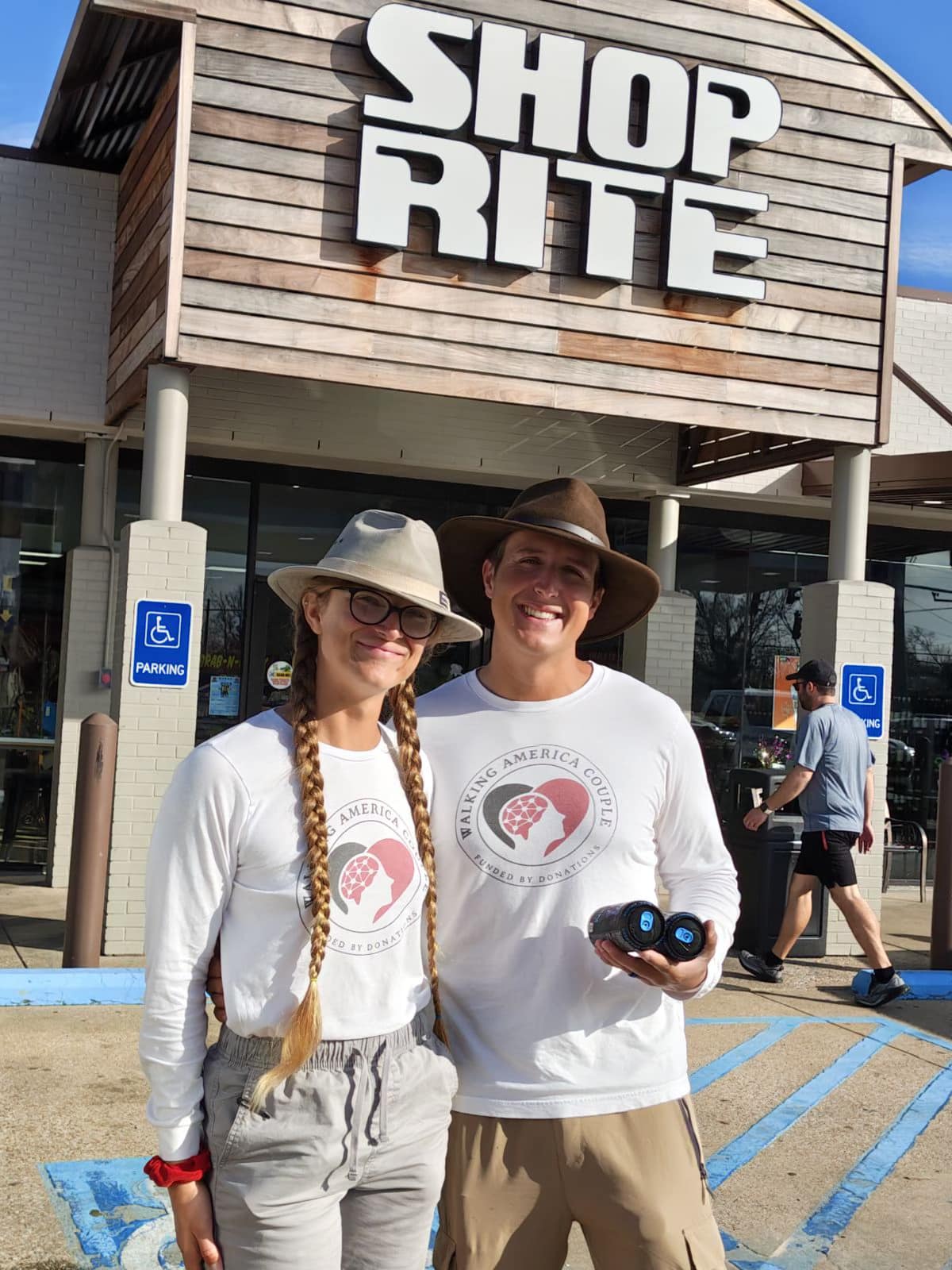 The Walking America Couple... - Shop Rite - Tobacco Plus | Facebook