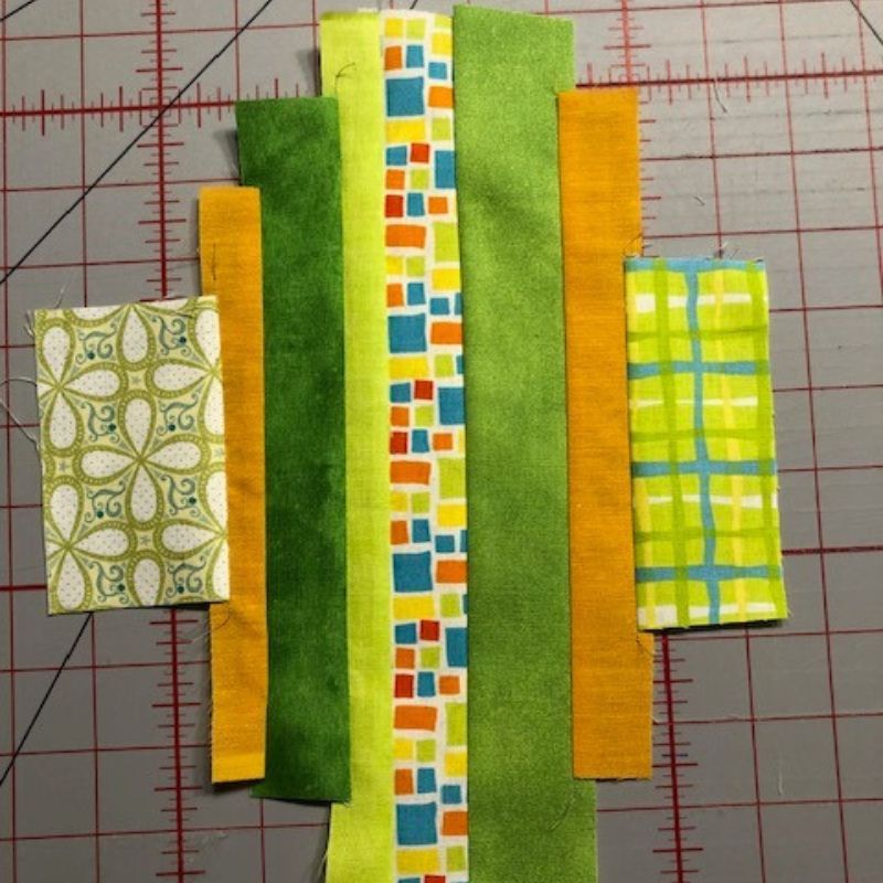 Quilting - Got a bin full of fabric scraps? 🧵 String piecing is the ...