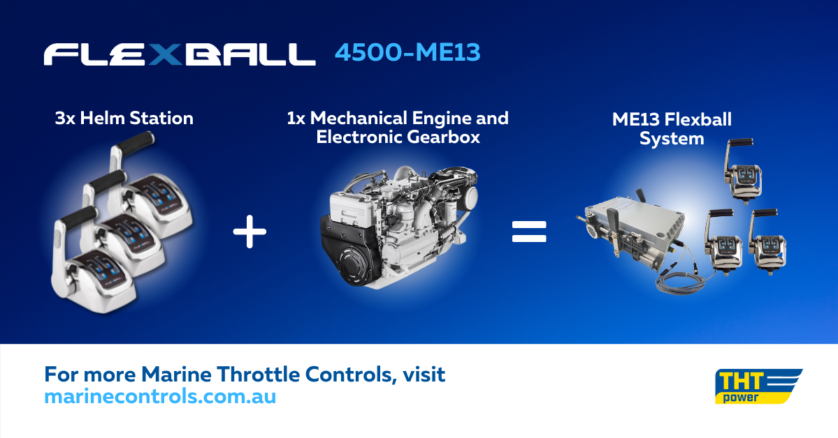 The Flexball 4500 ME13 will... - Marine Controls by THT Power | Facebook