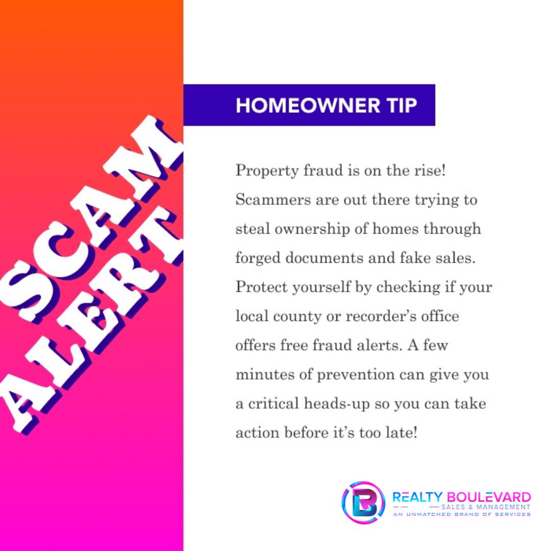 Realty - 🚨 SCAM ALERT! 🚨 Property fraud is on the rise! 🏡⚠️ Scammers ...